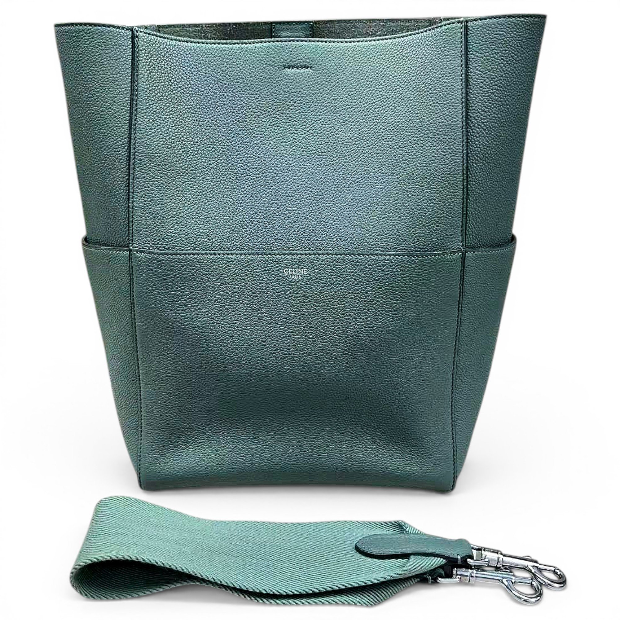 Seau Sangle leather handbag