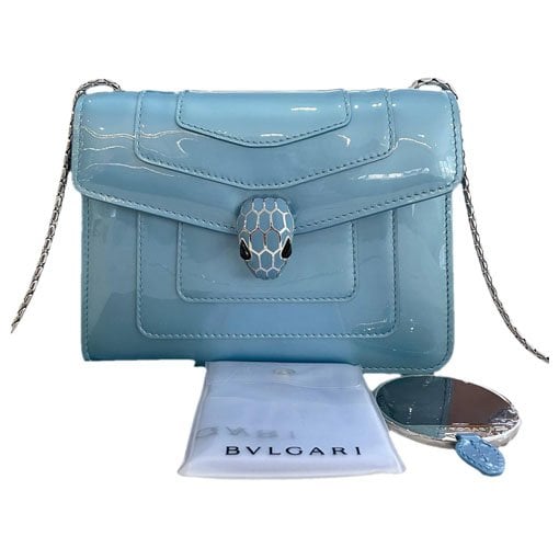 Serpenti leather handbag
