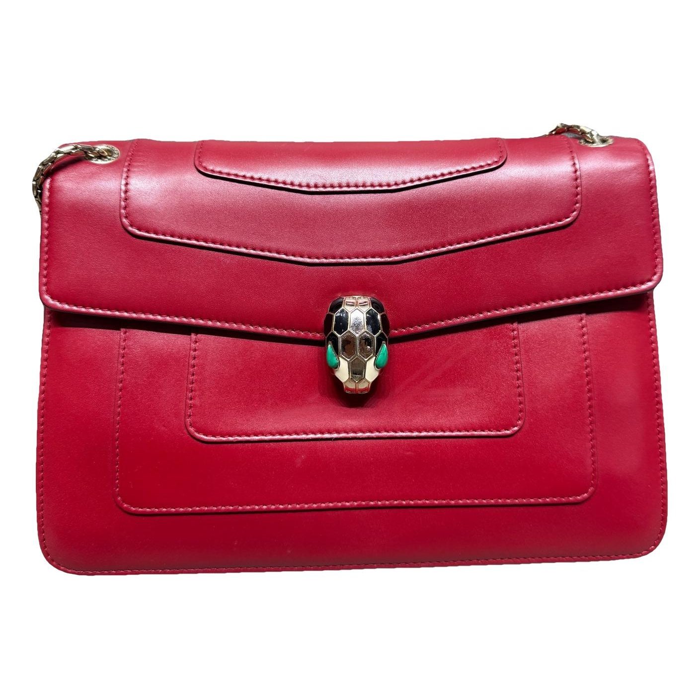 Serpenti leather handbag