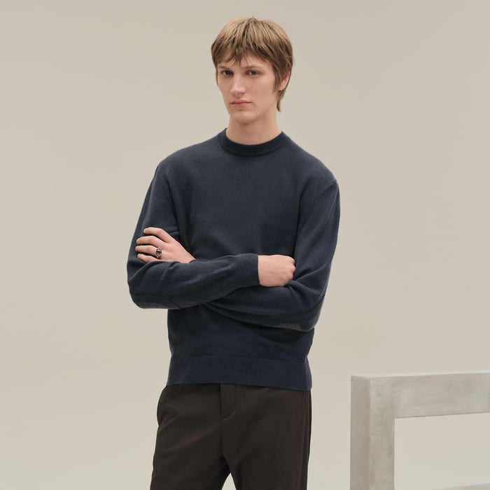 Ardoise Cashmere "Maillon Chaine d'Ancre" Crewneck Sweater
