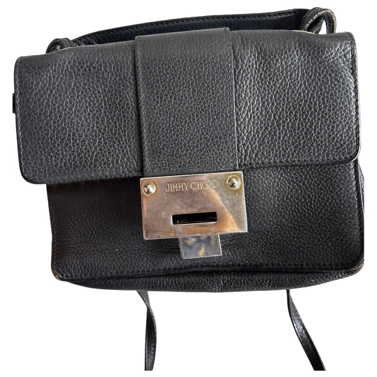 Jimmy Choo Rebel leather clutch bag
