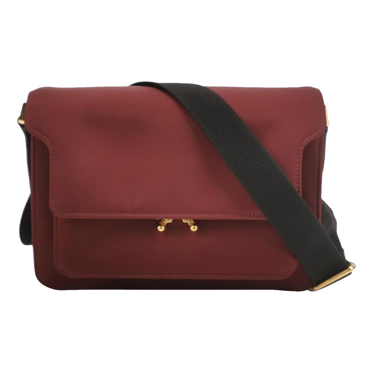 Leather clutch bag