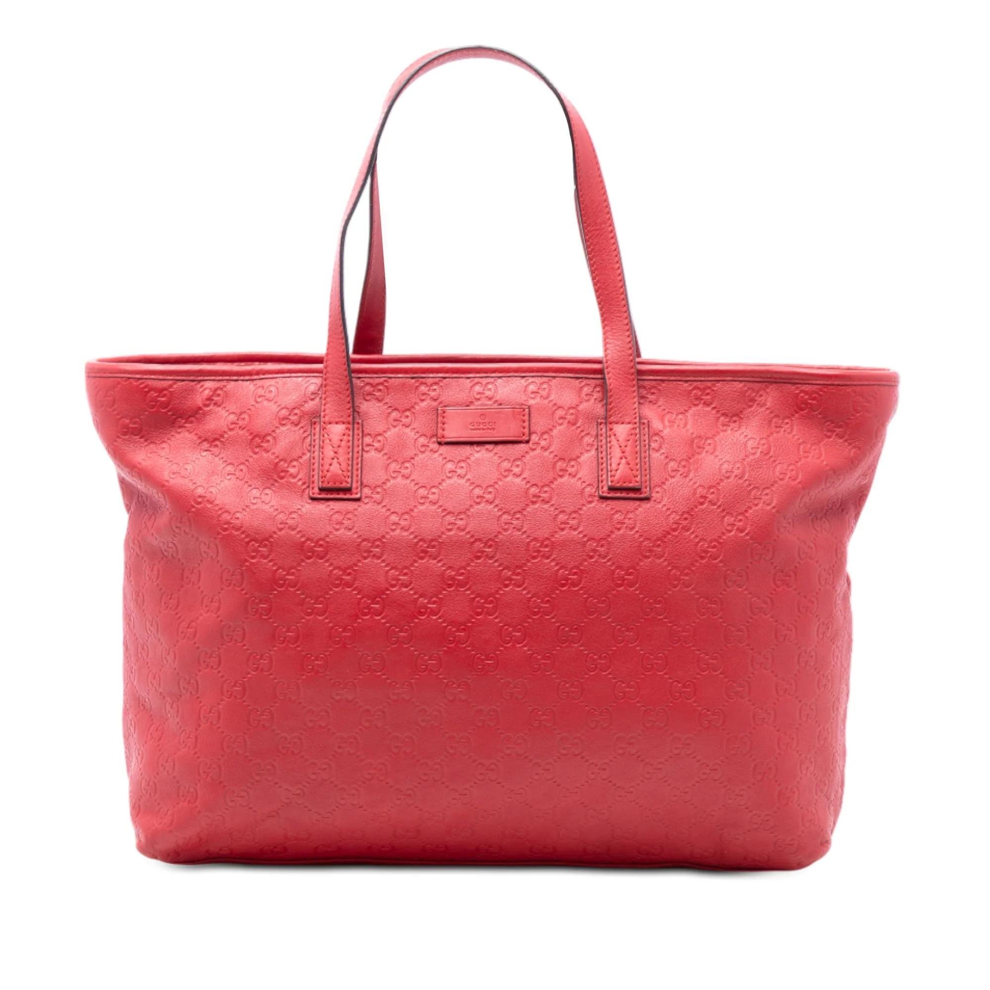 Leather tote