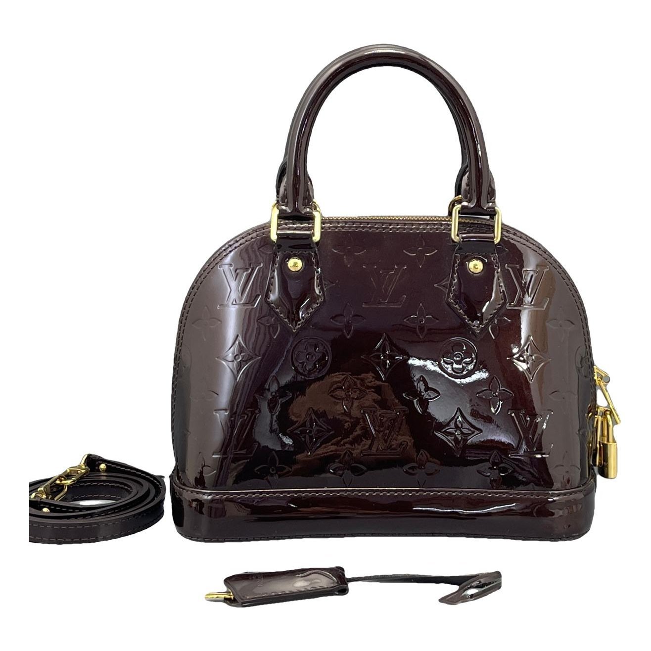 Alma patent leather handbag