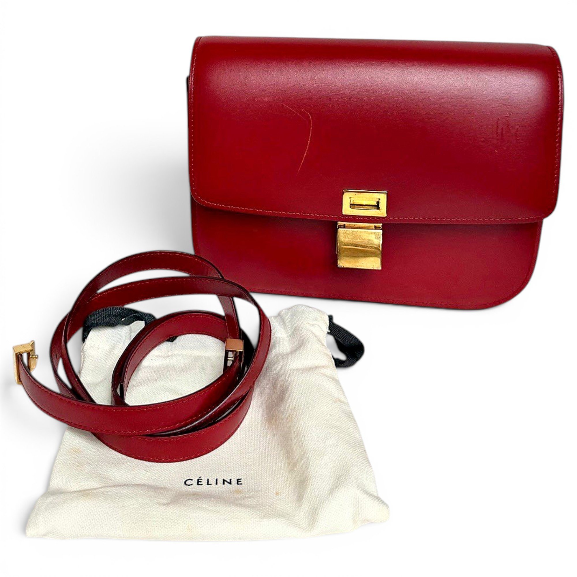 Classic leather handbag