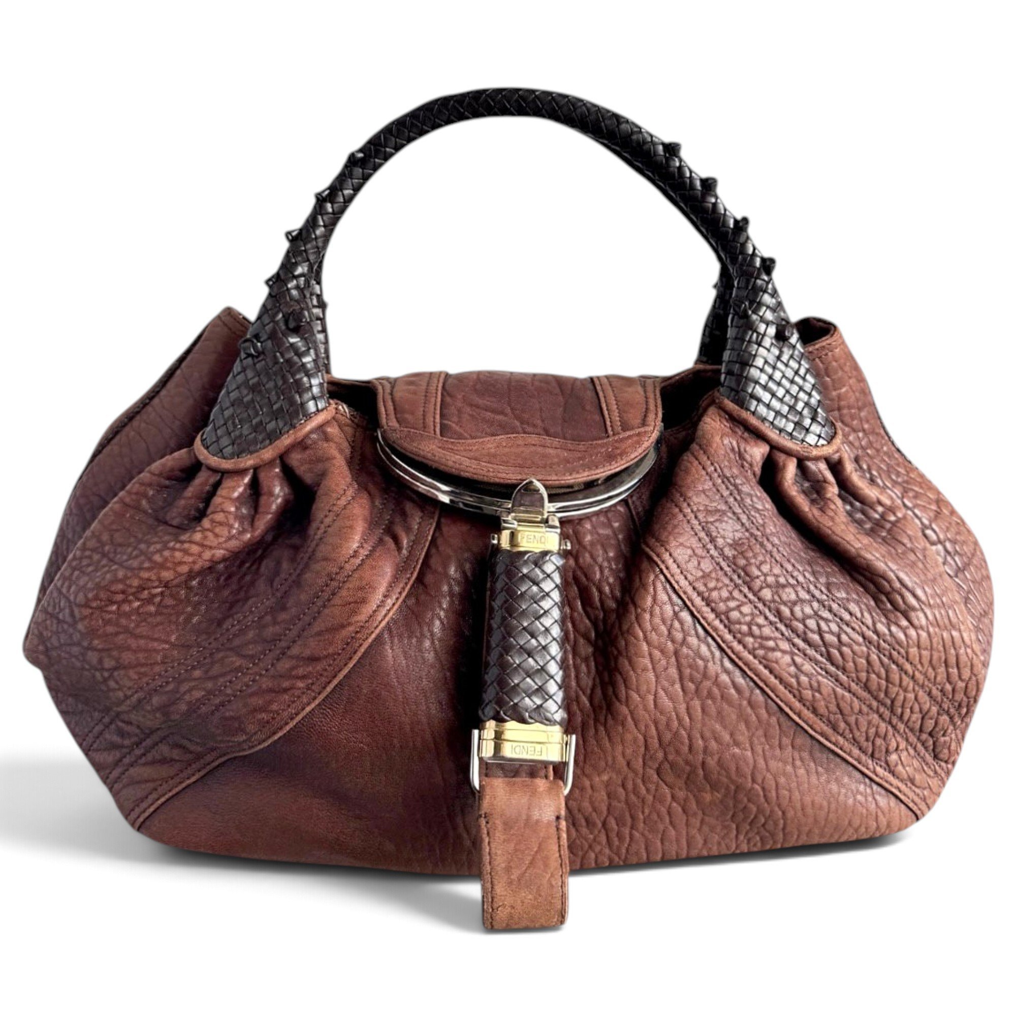 Spy leather handbag