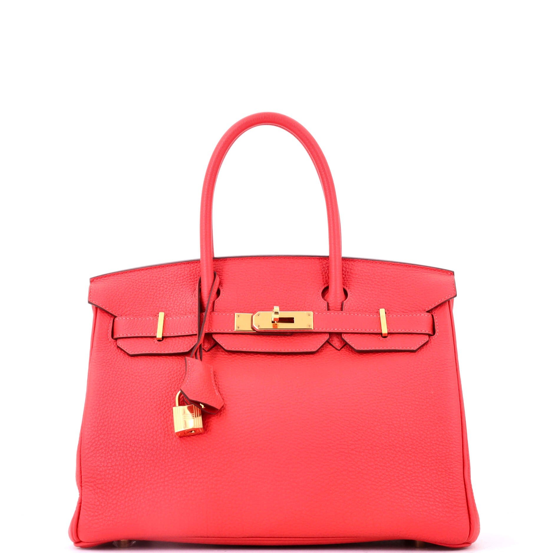 Birkin Handbag Rouge Pivoine Togo with Gold Hardware 30