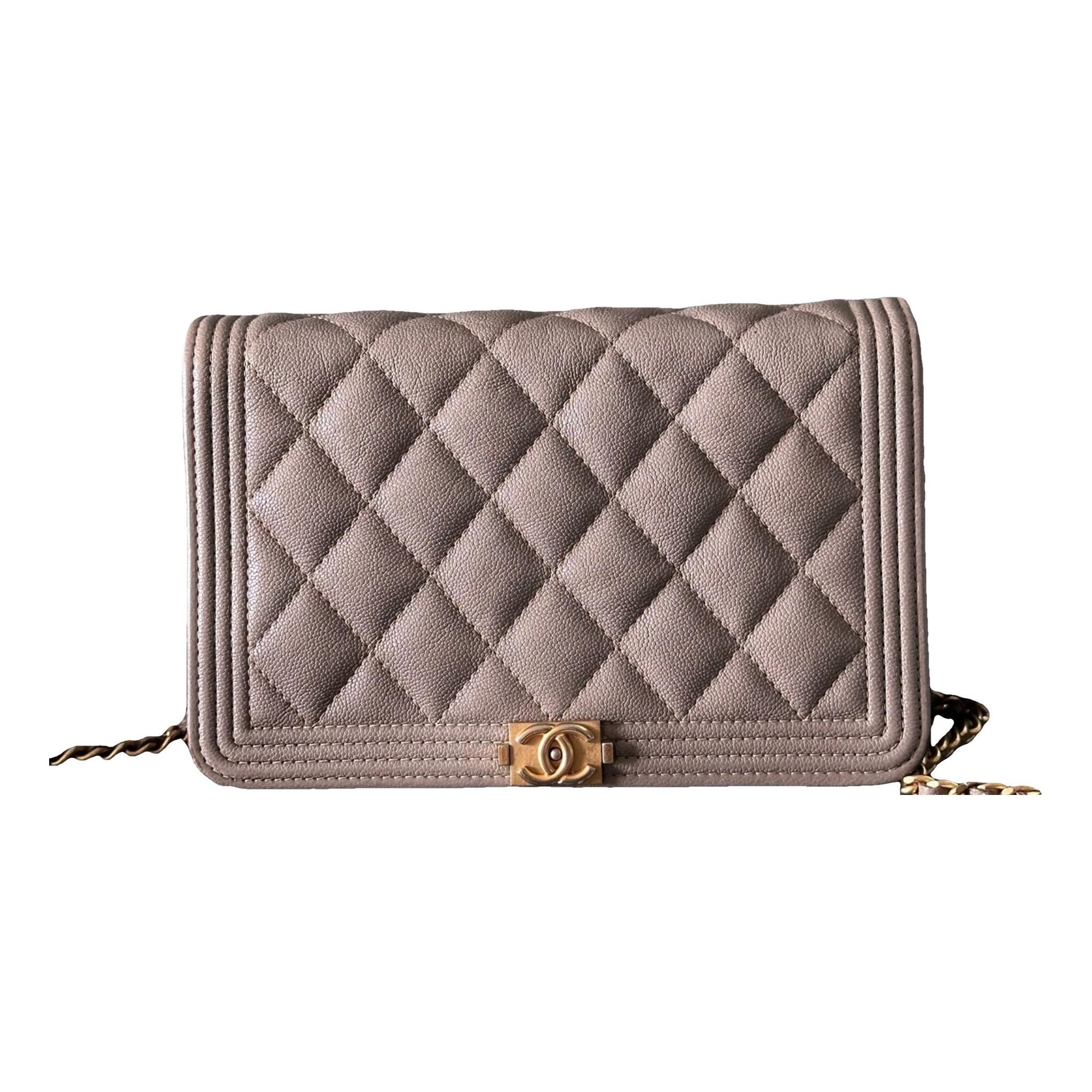 Wallet On Chain Boy leather crossbody bag
