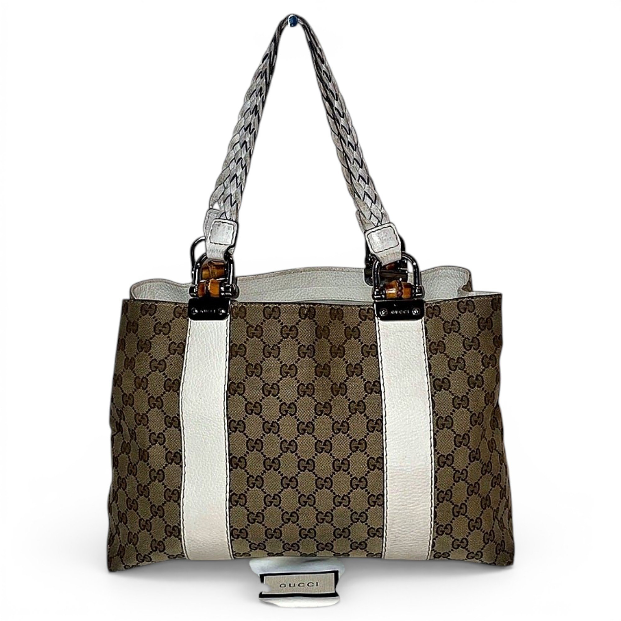 Bamboo leather handbag