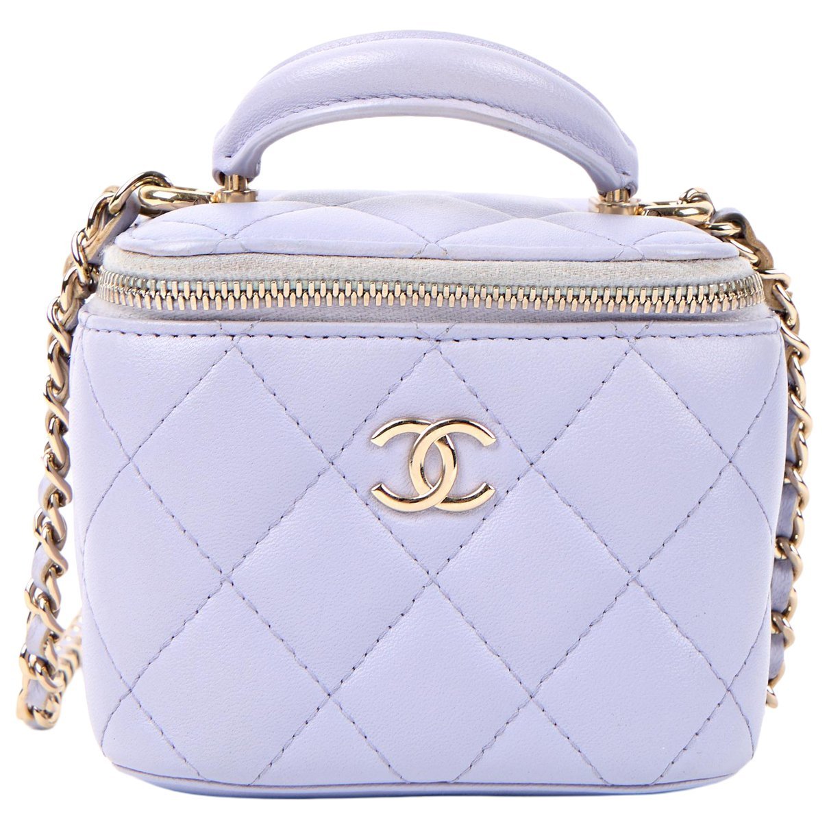 Vanity leather handbag