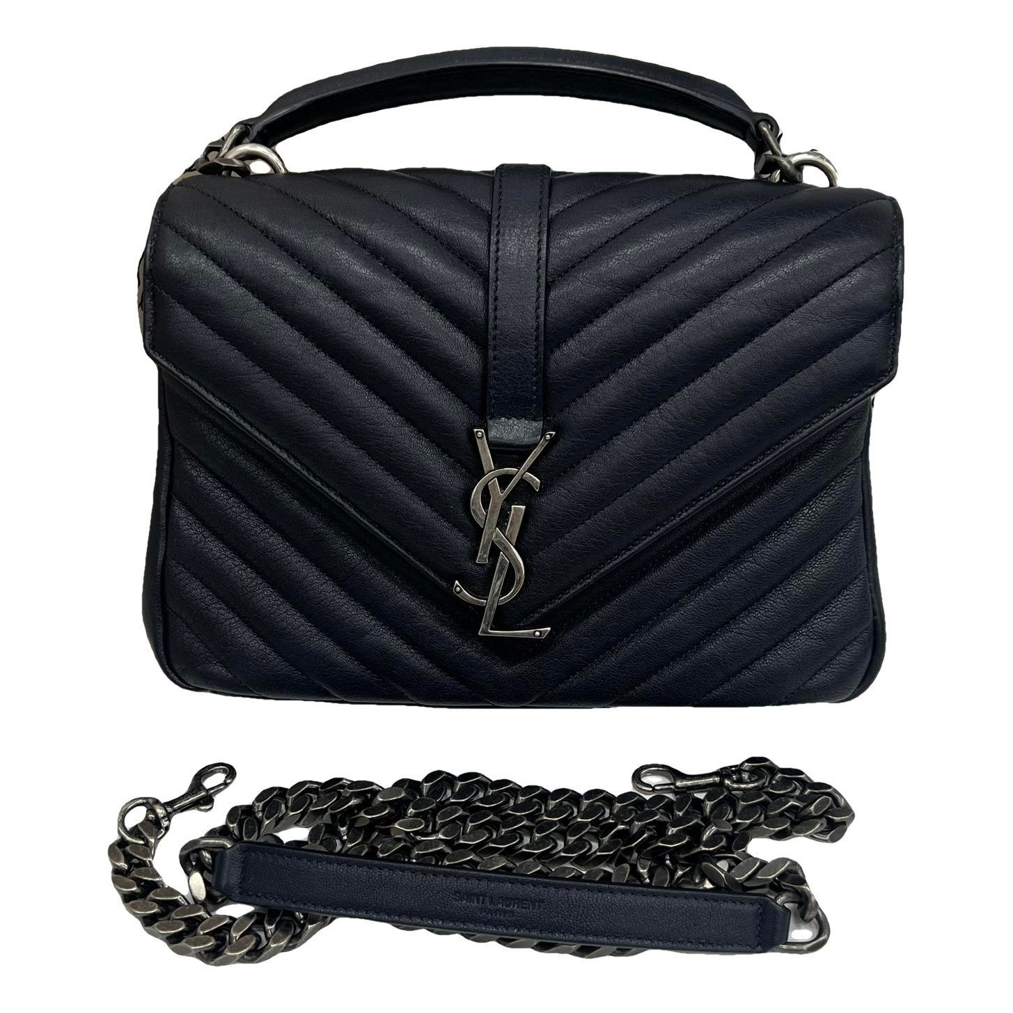 Collége monogramme leather handbag