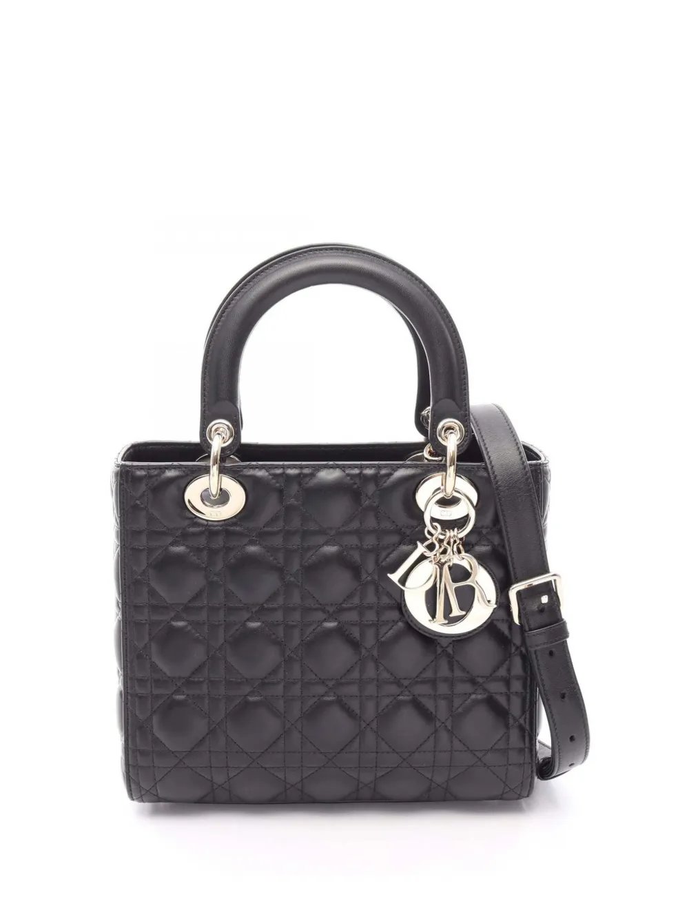 2010-2026 Medium Lambskin Cannage Lady Dior satchel