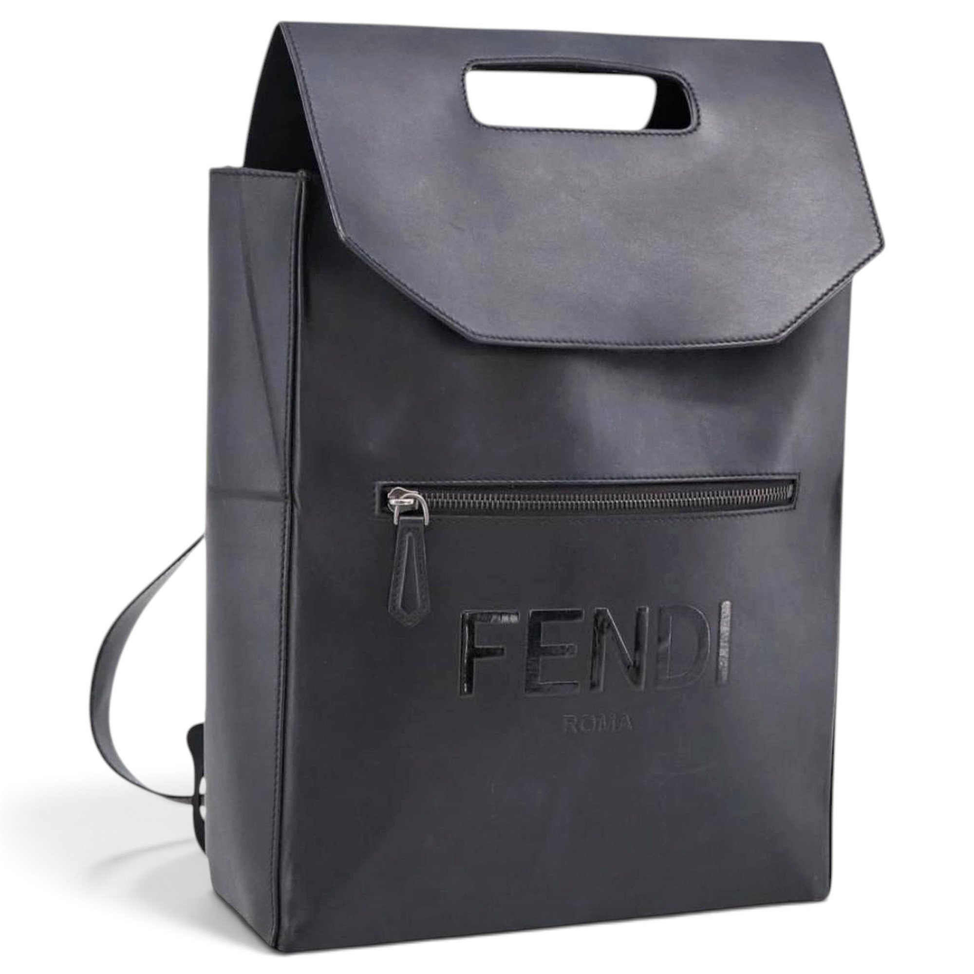 Leather backpack