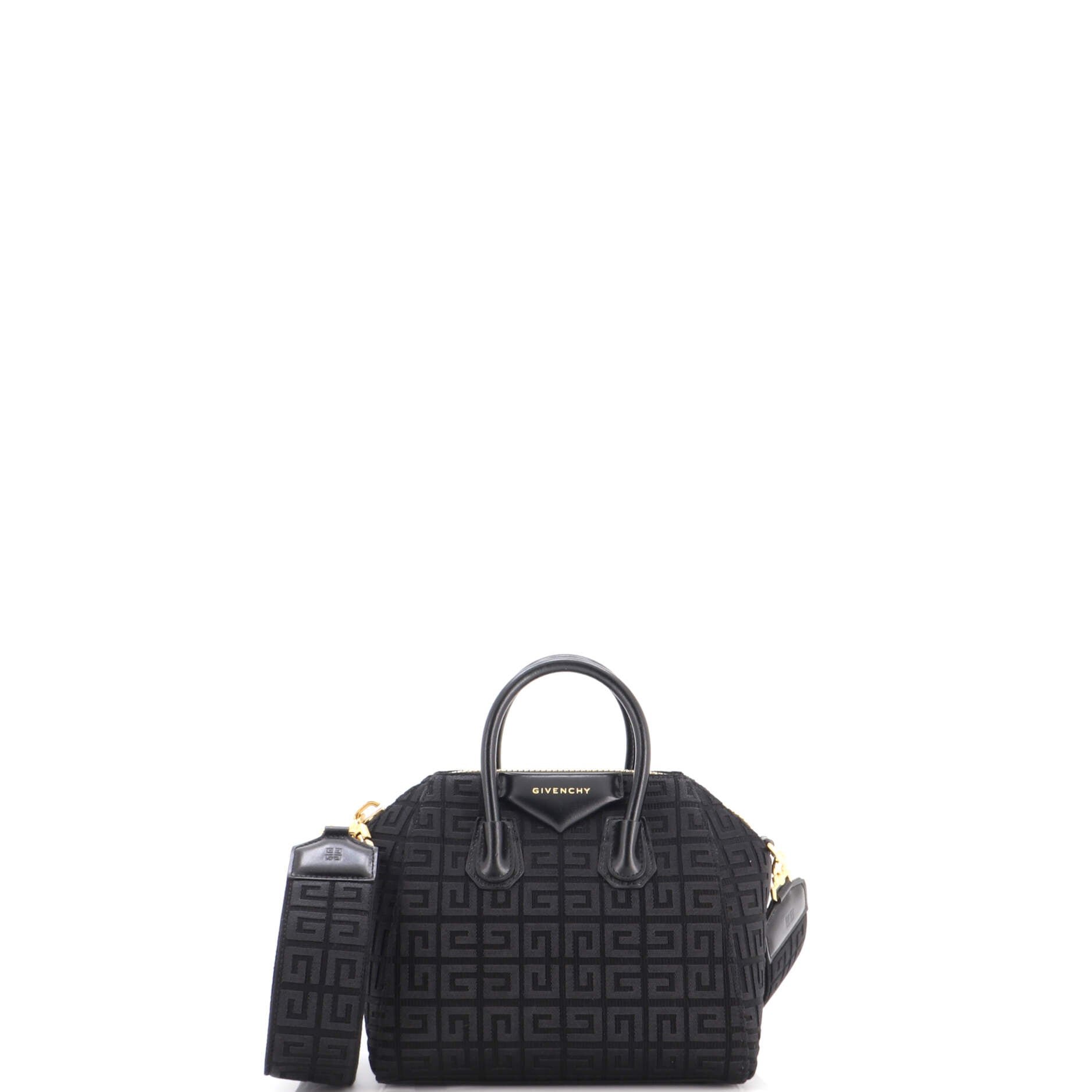 Antigona Bag 4G Embroidered Canvas Mini