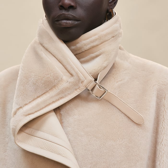 Beige Glaise Reversible Coat