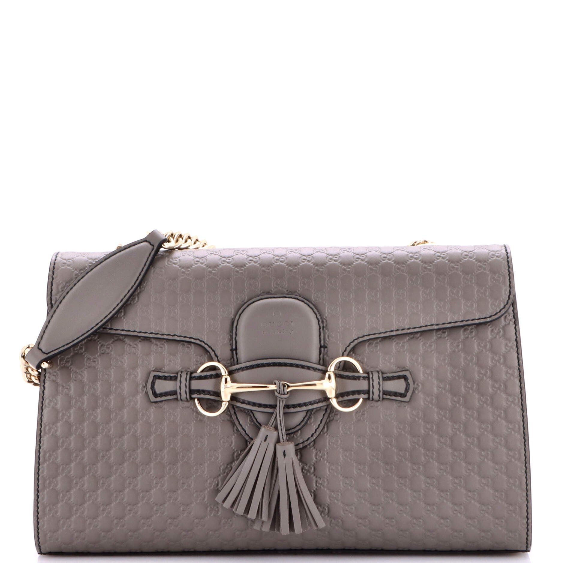 Emily Chain Flap Bag Microguccissima Leather Medium