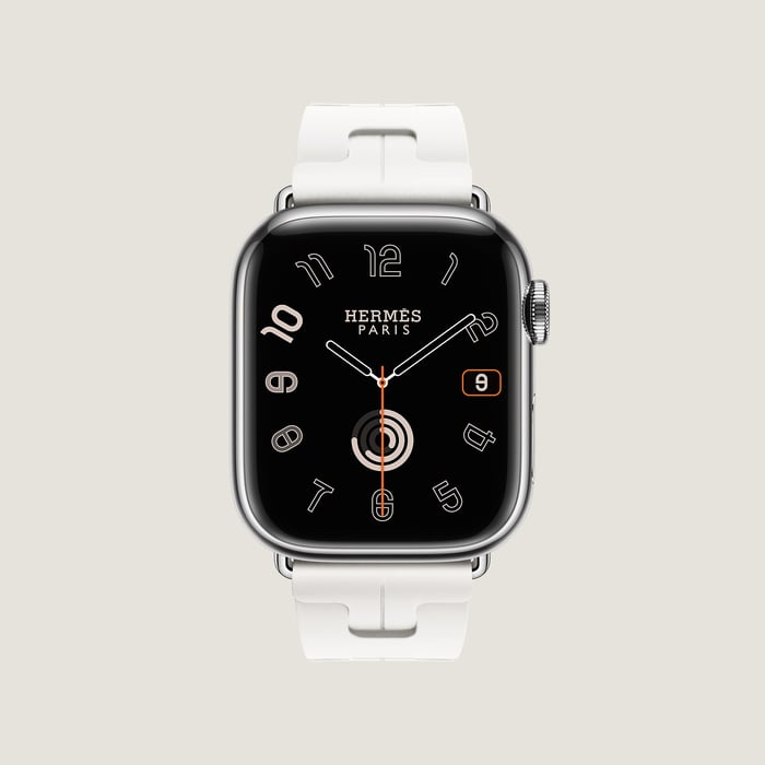 Blanc Band Apple Watch Hermès Single Tour 42 MM Deployment Buckle Kilim