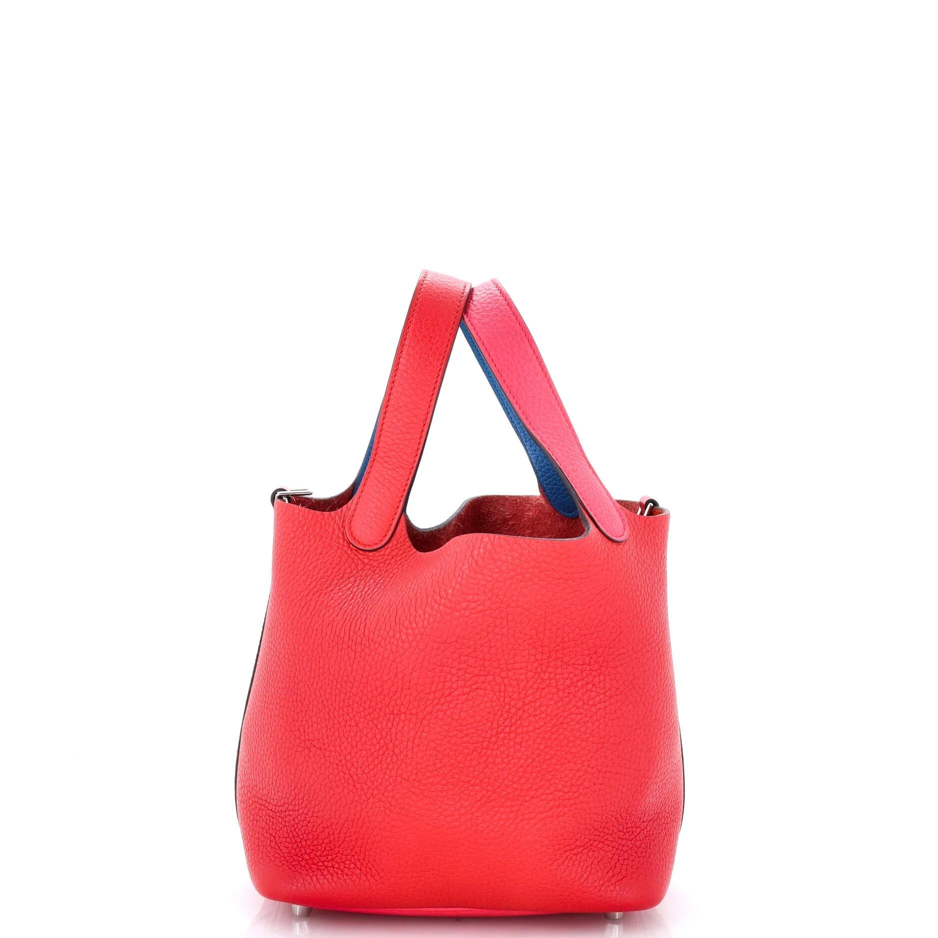 Picotin leather handbag