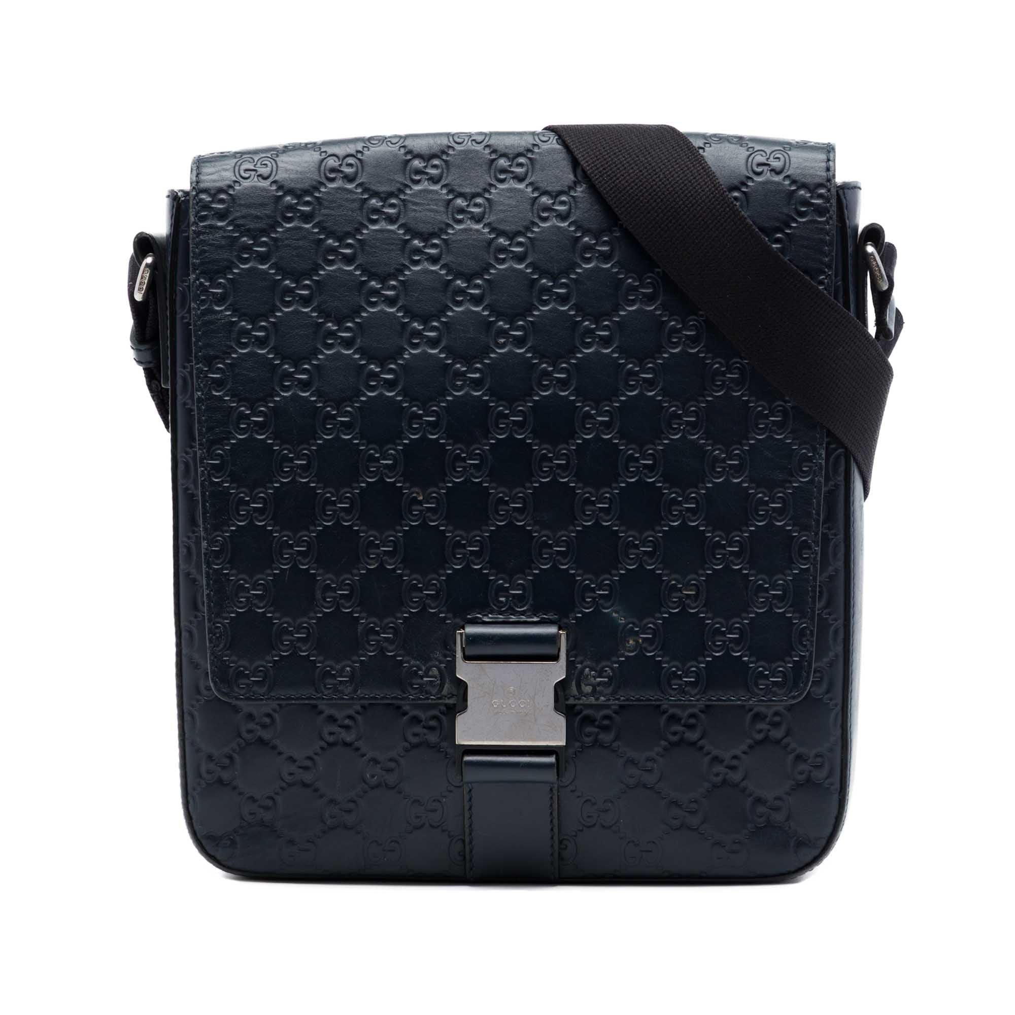 Gucci B leather crossbody bag
