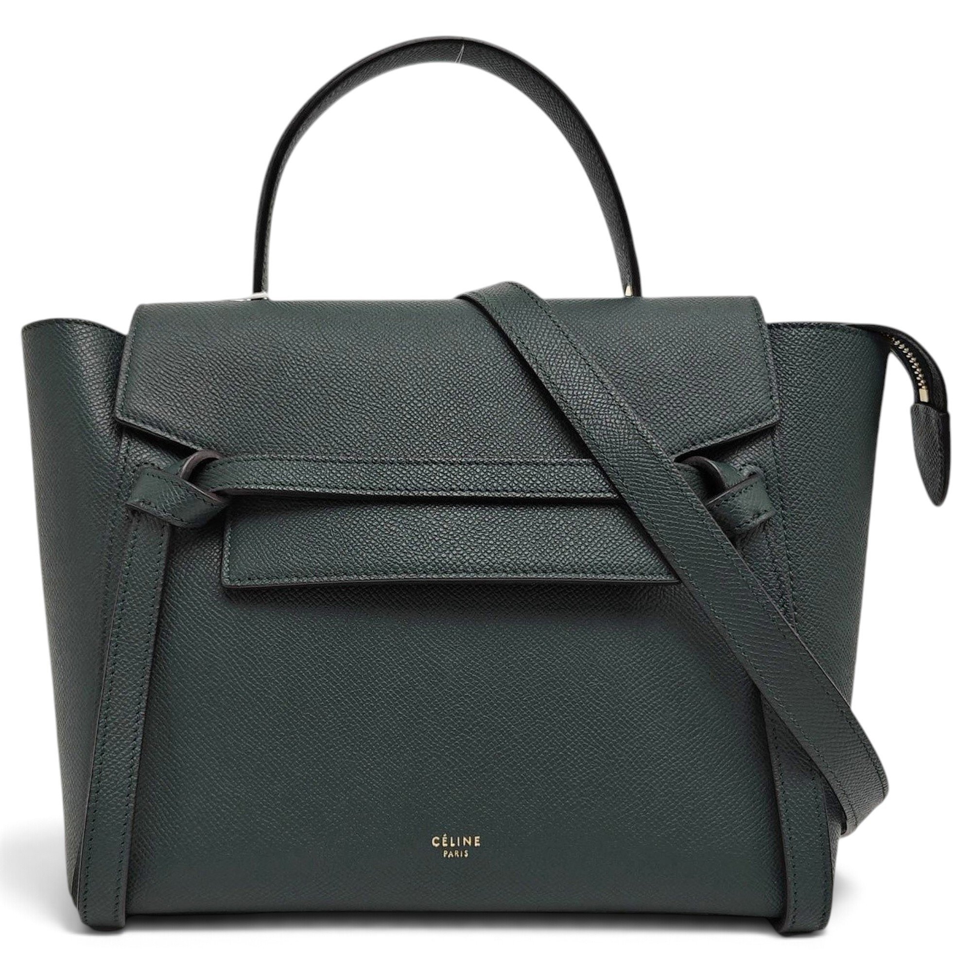 Belt leather handbag