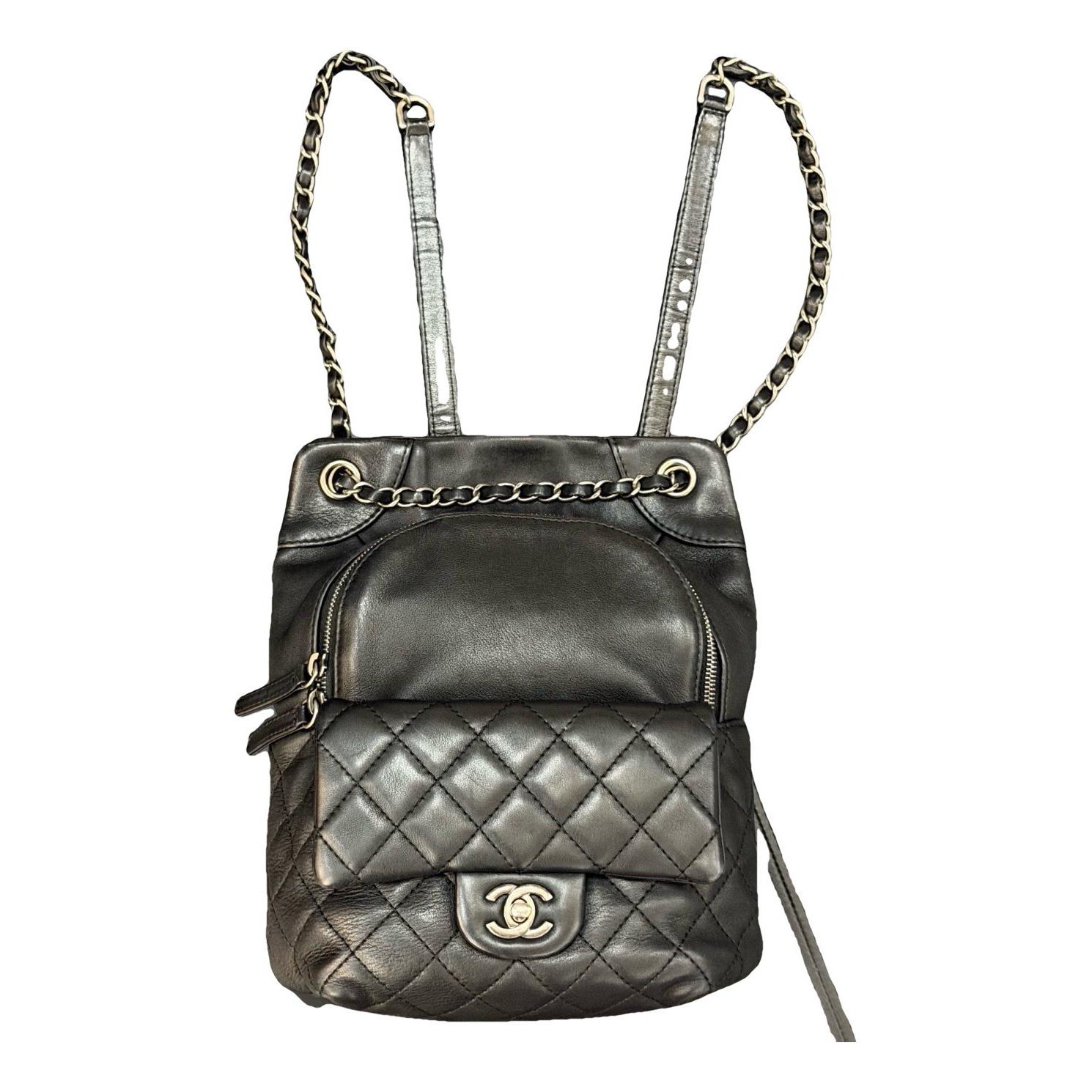 Leather backpack