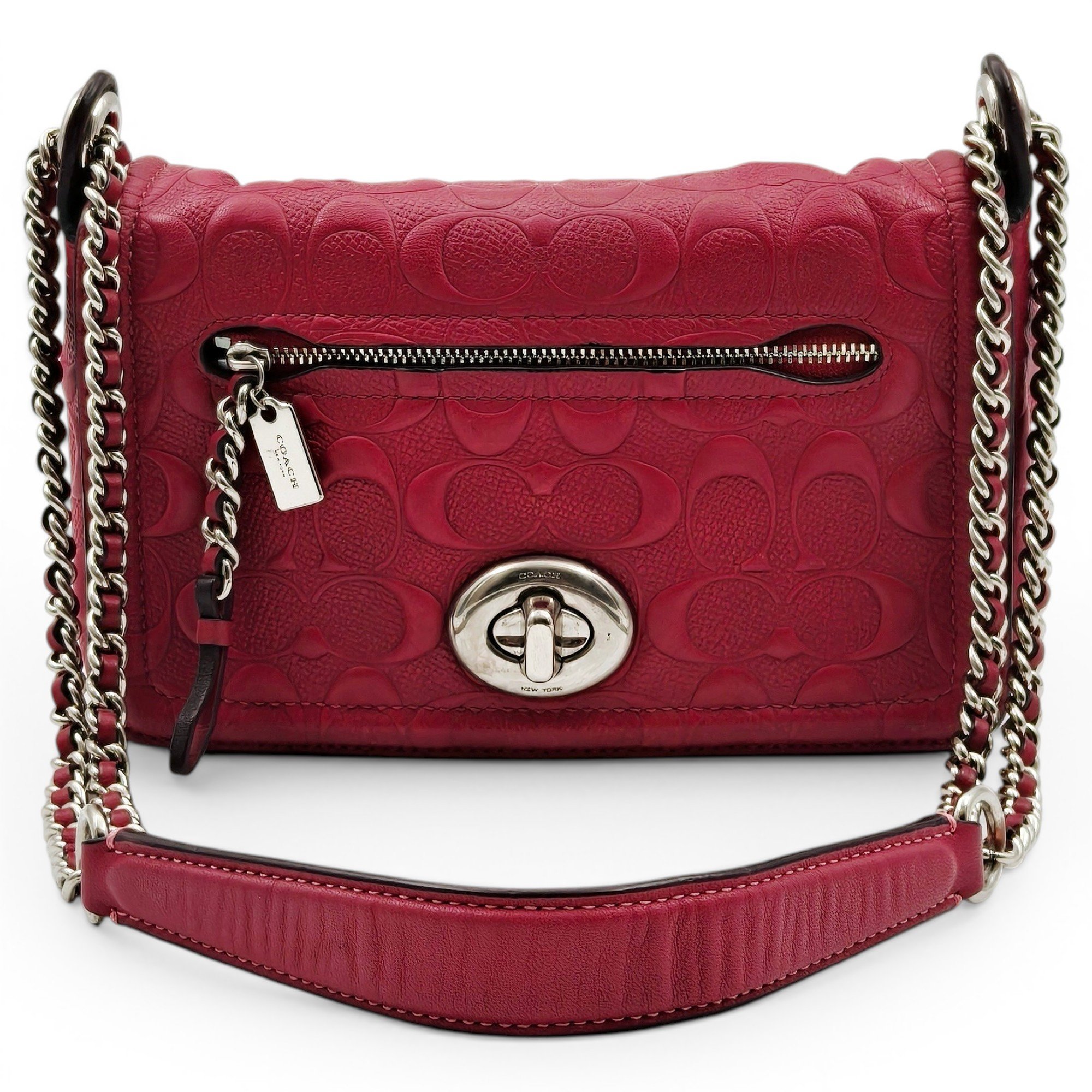 Patent leather handbag