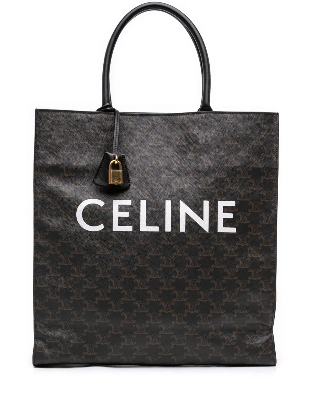 2019 Large Triomphe Coated Canvas Cabas Vertical tote bag