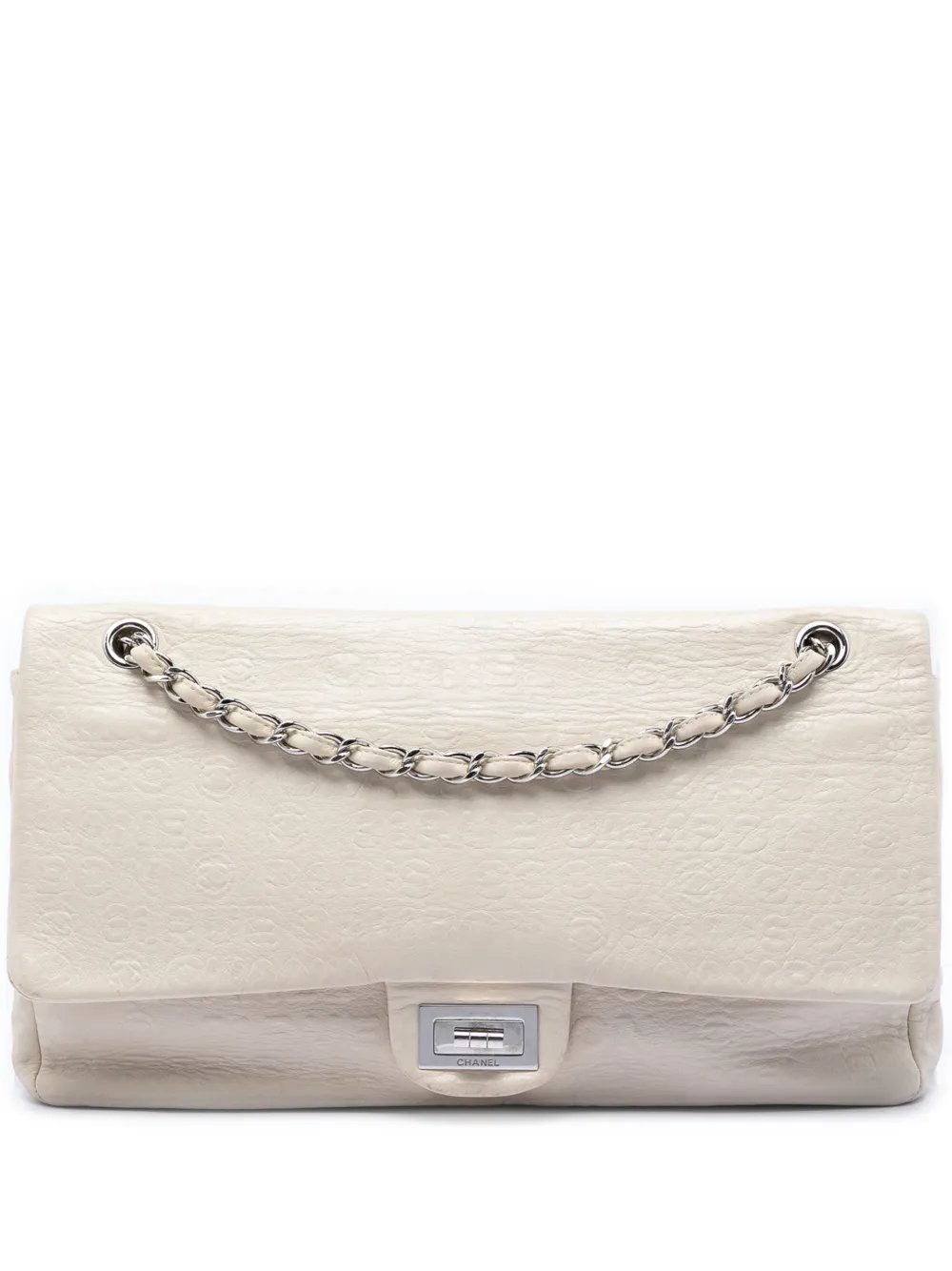 2008-2009 Maxi Embossed Calfskin 31 Rue Cambon Reissue 2.55 Double Flap shoulder bag