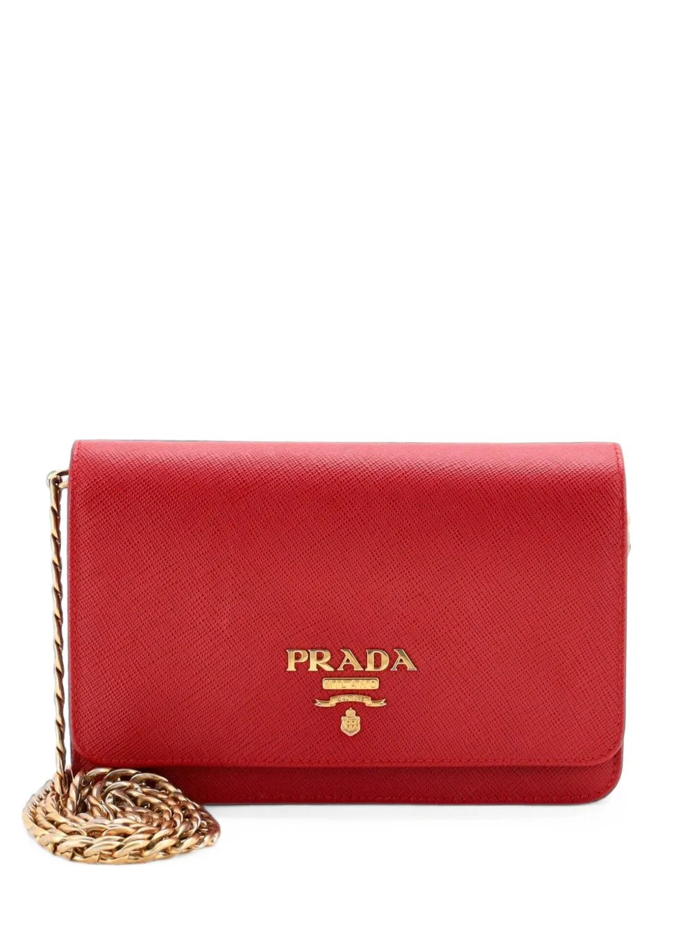 Chain Wallet Saffiano Leather crossbody bag