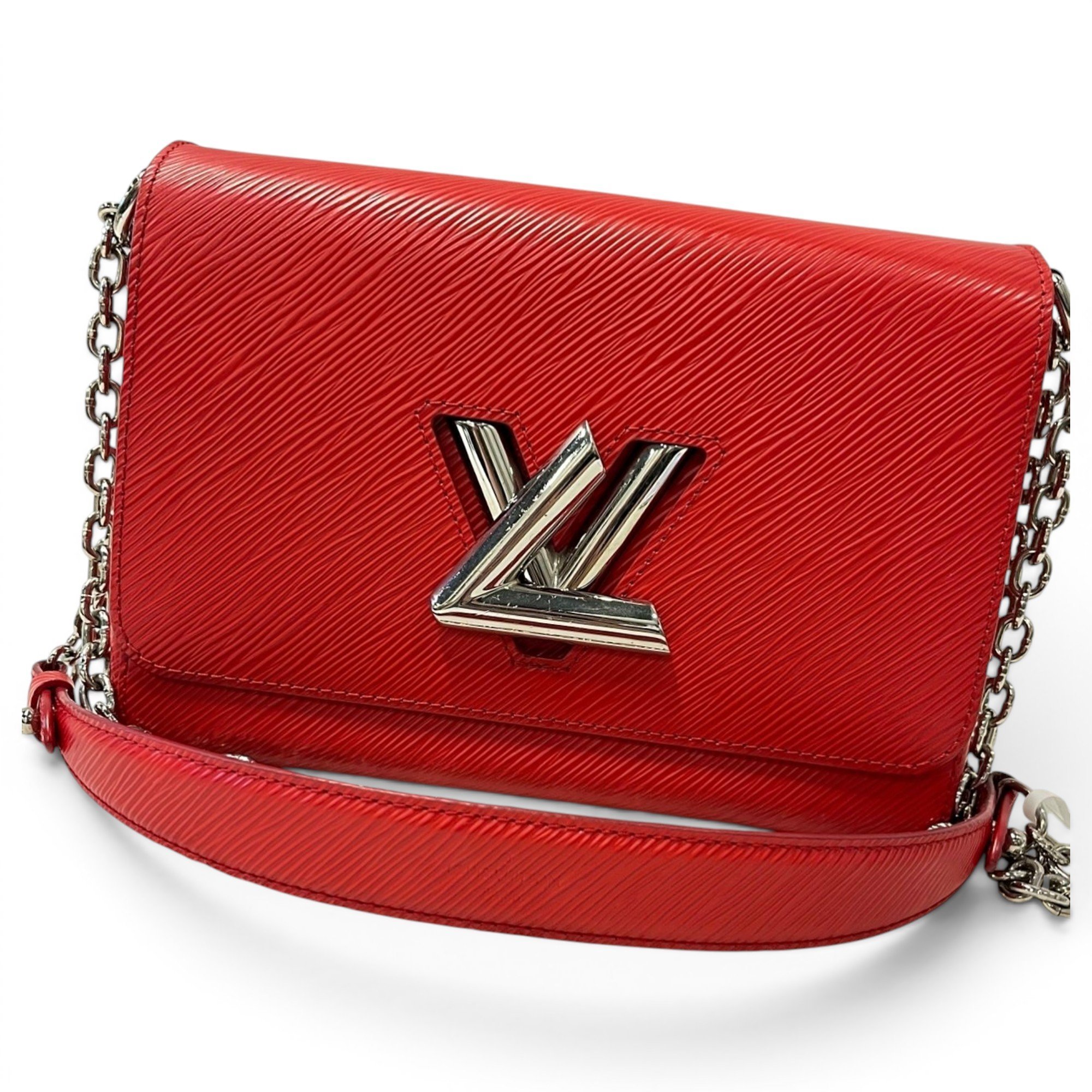 Twist leather handbag
