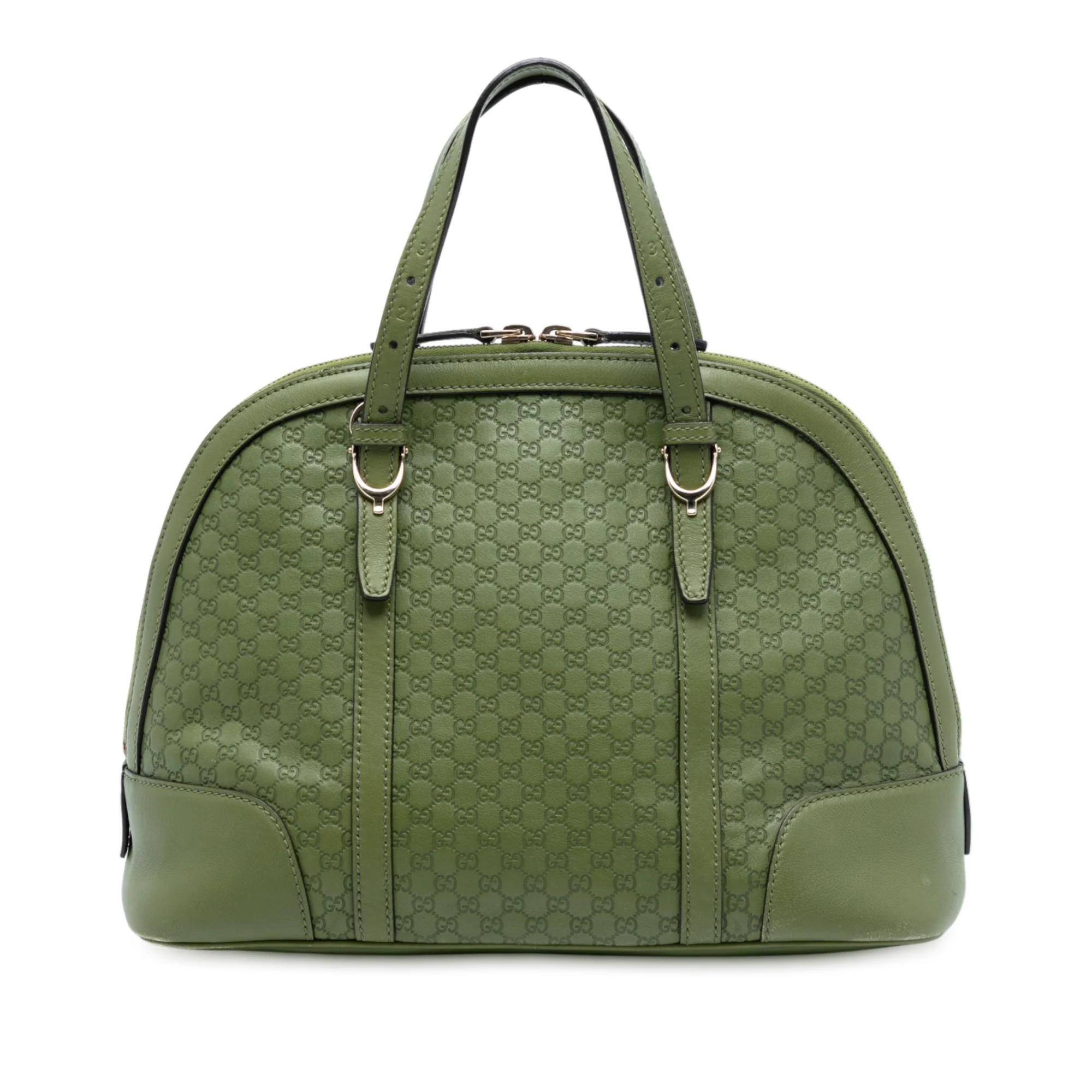 Dôme leather satchel