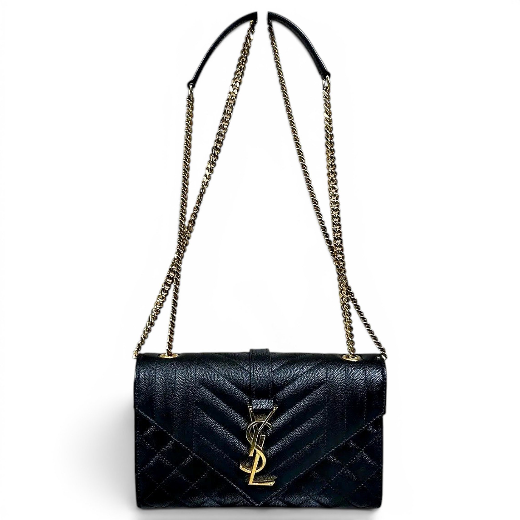Envelope leather crossbody bag