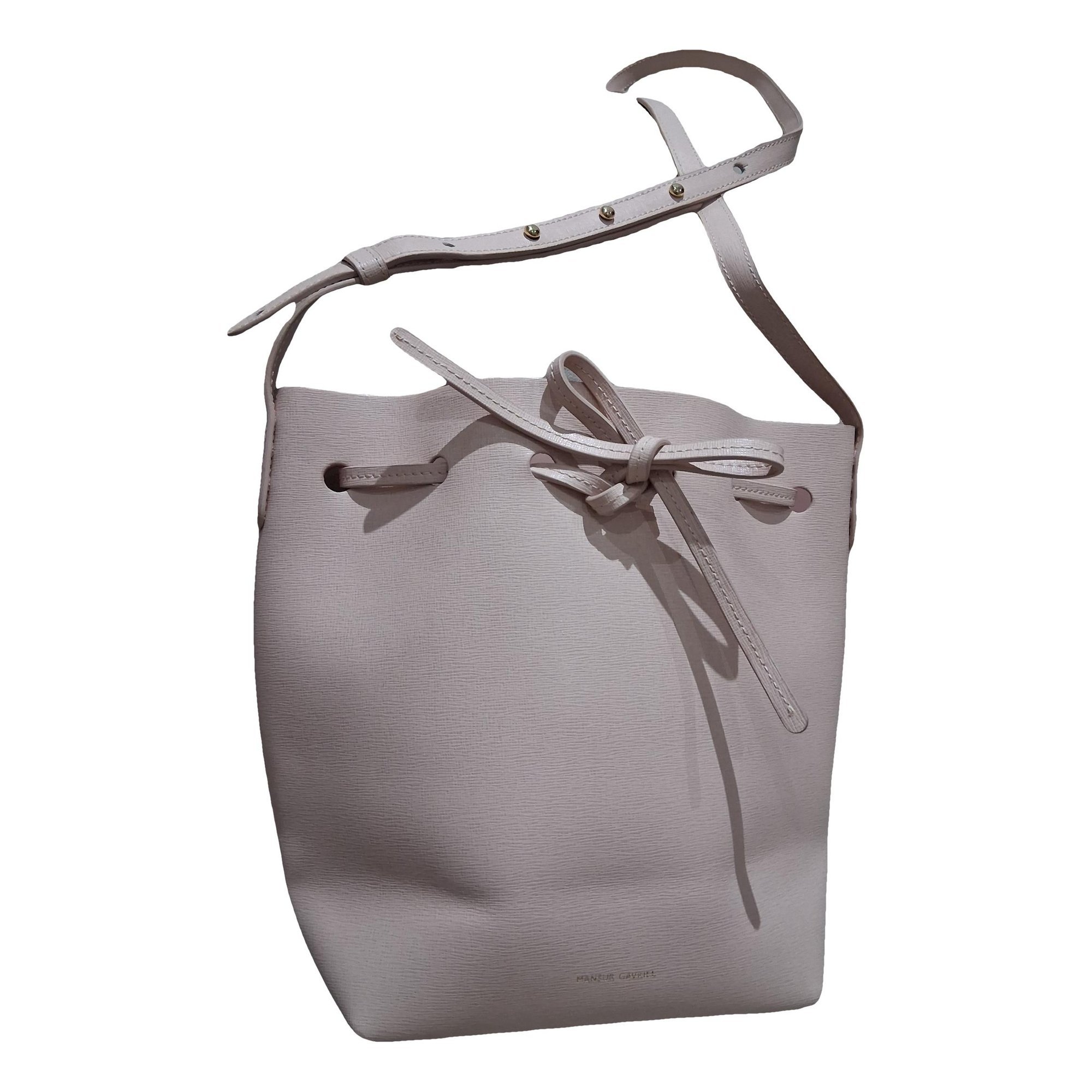 Bucket leather crossbody bag
