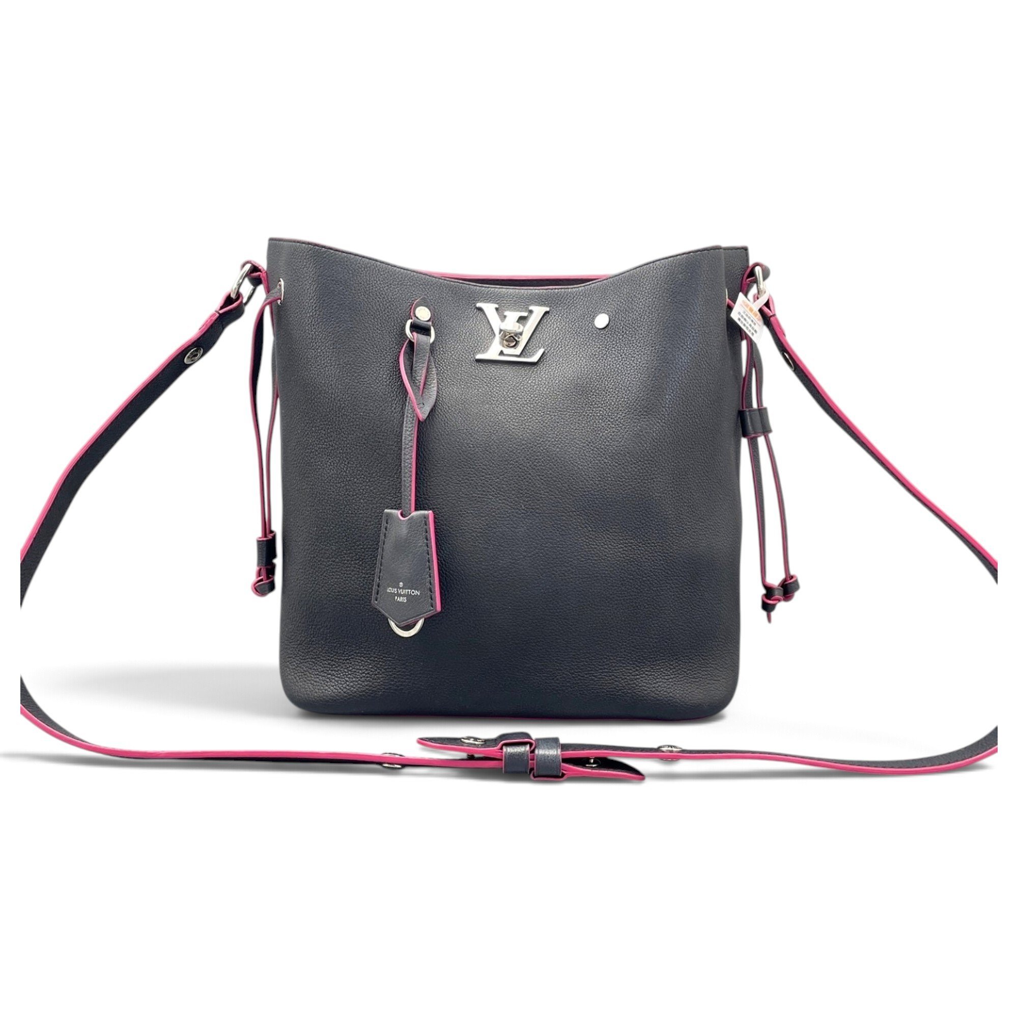Lockme Bucket leather handbag