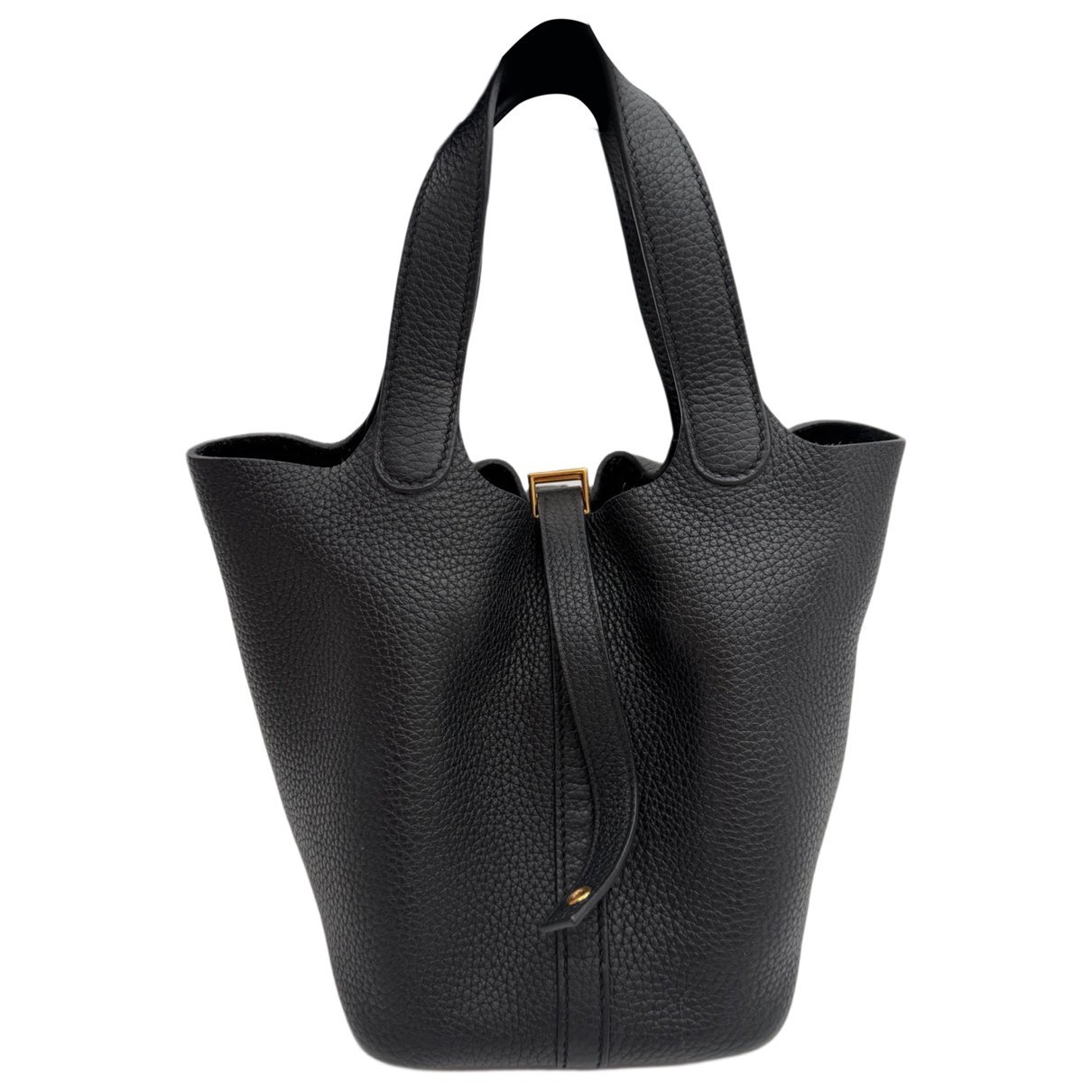 Picotin leather tote