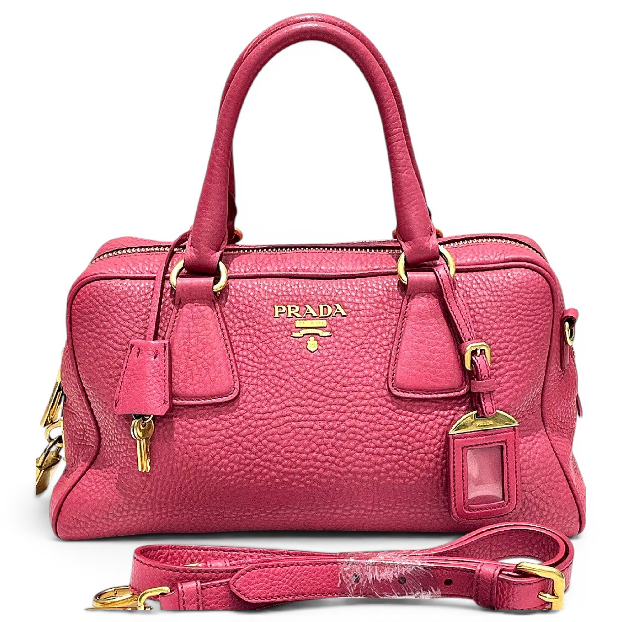 Leather bowling bag