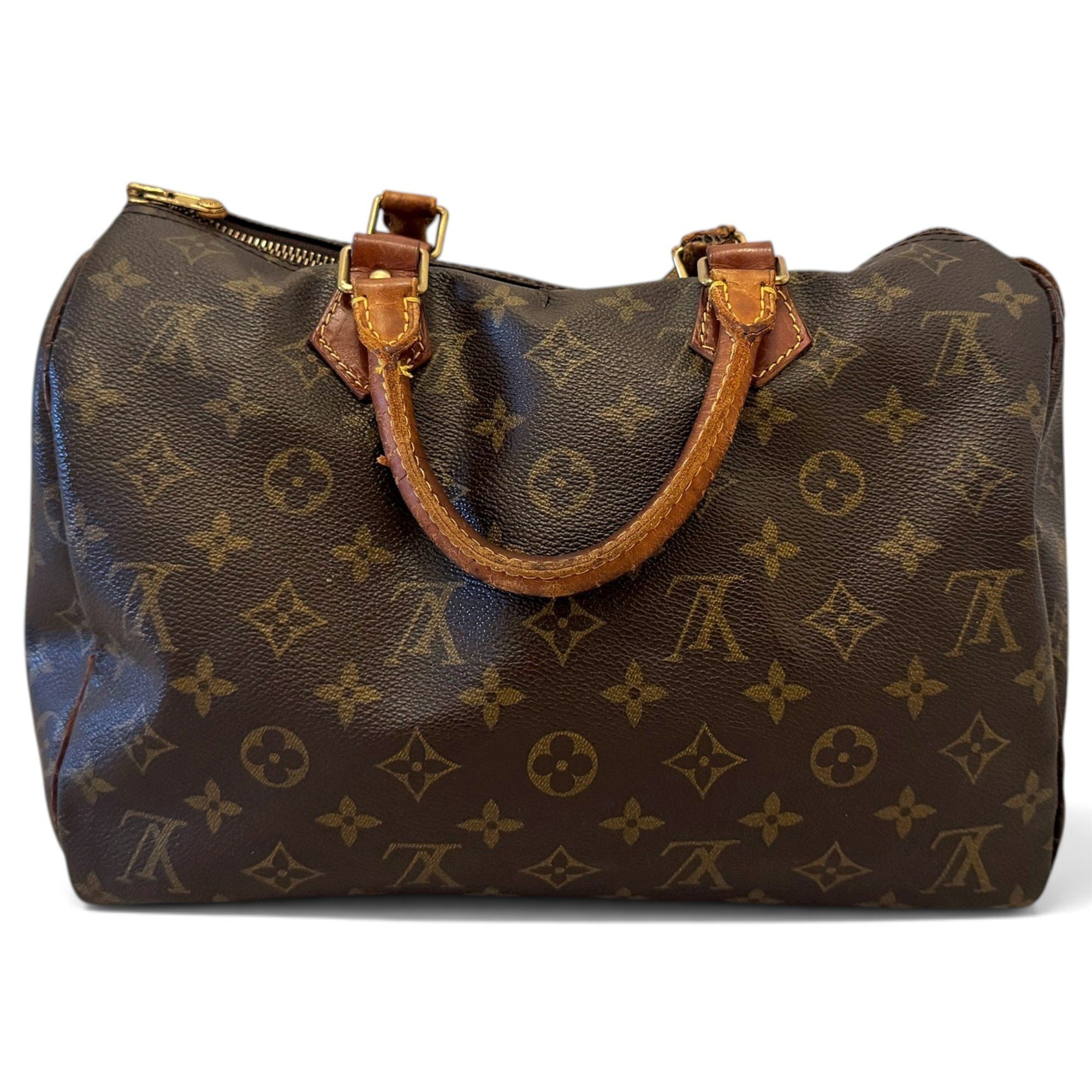 Speedy leather handbag
