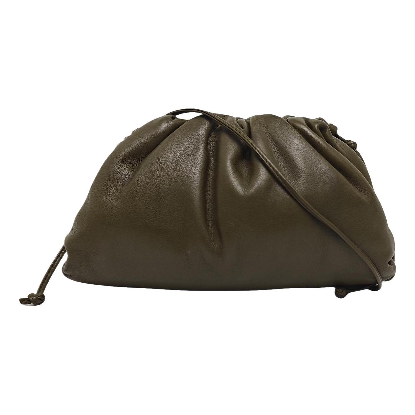 Pouch leather crossbody bag