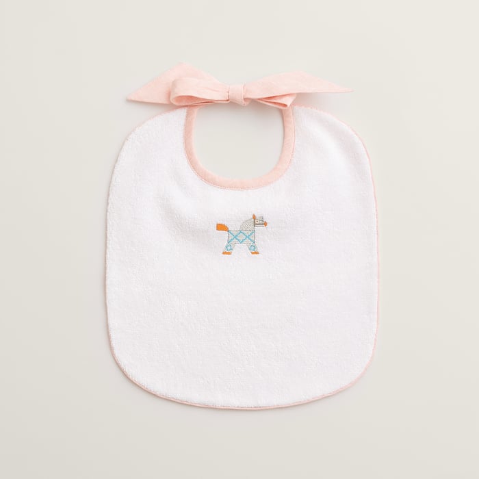로즈 빨 Animaux Nattes 턱받이