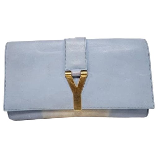 Leather clutch bag