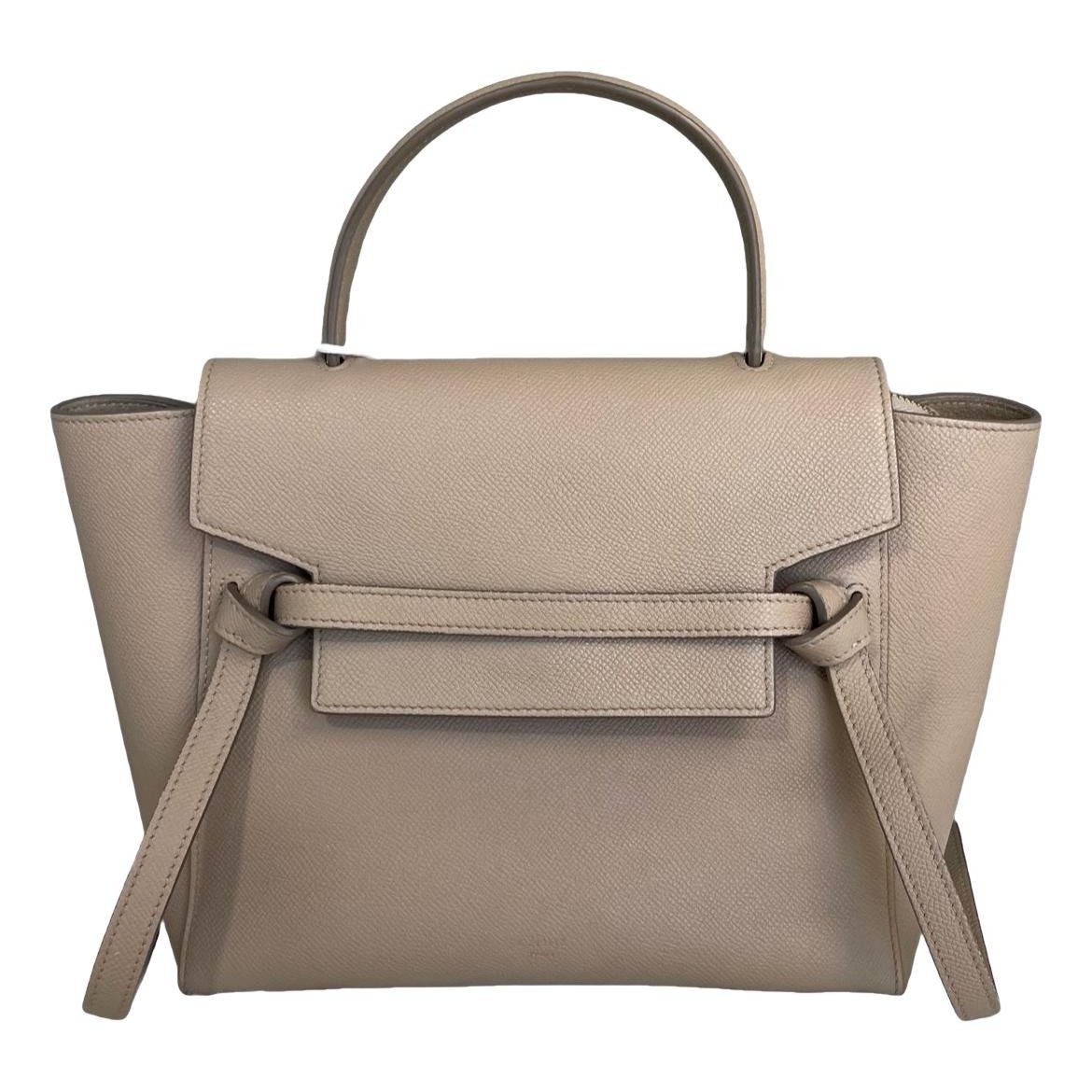 Belt leather handbag