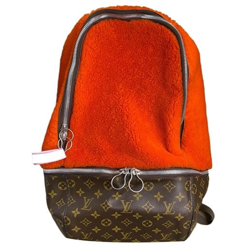 Leather backpack