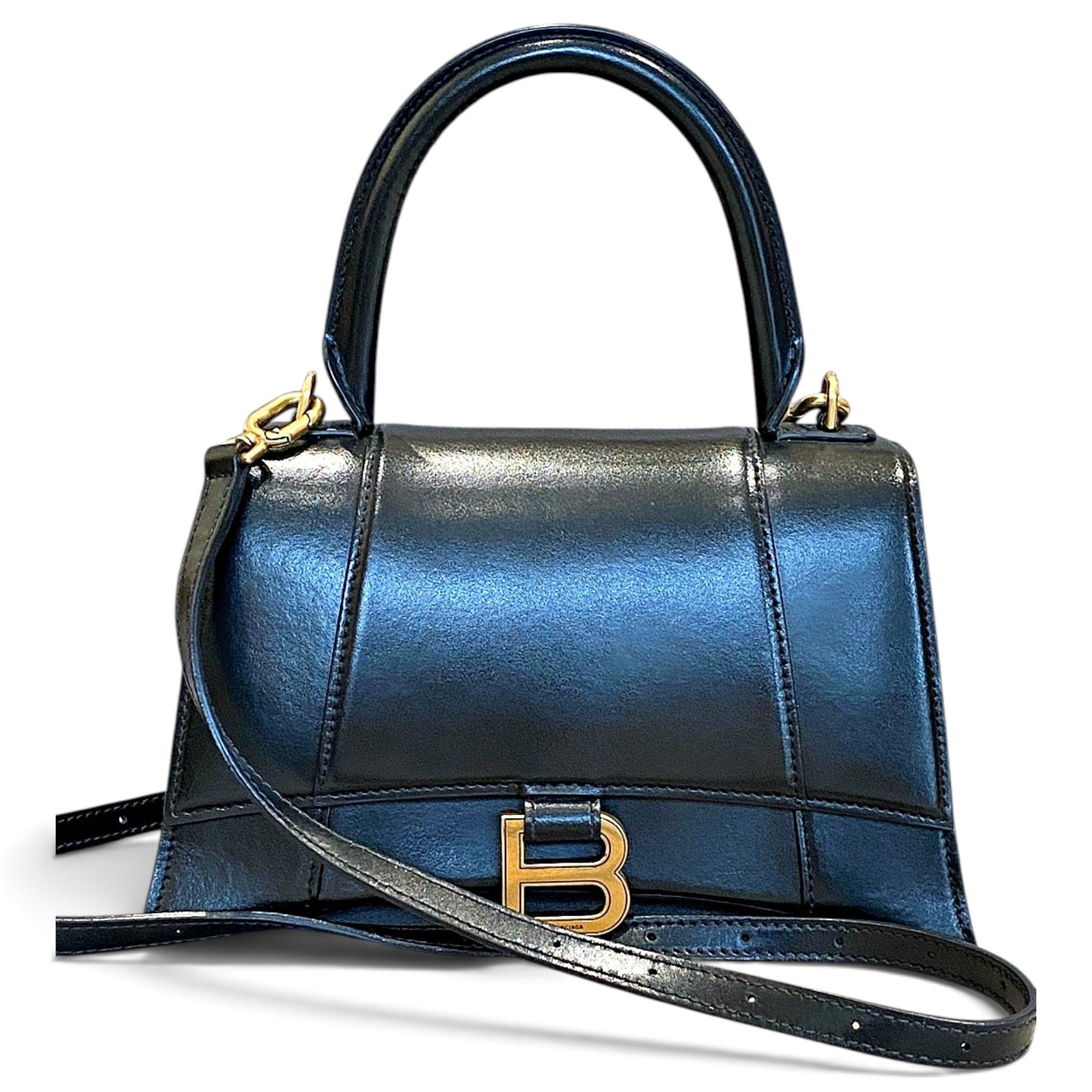 Balenciaga Hourglass leather crossbody bag