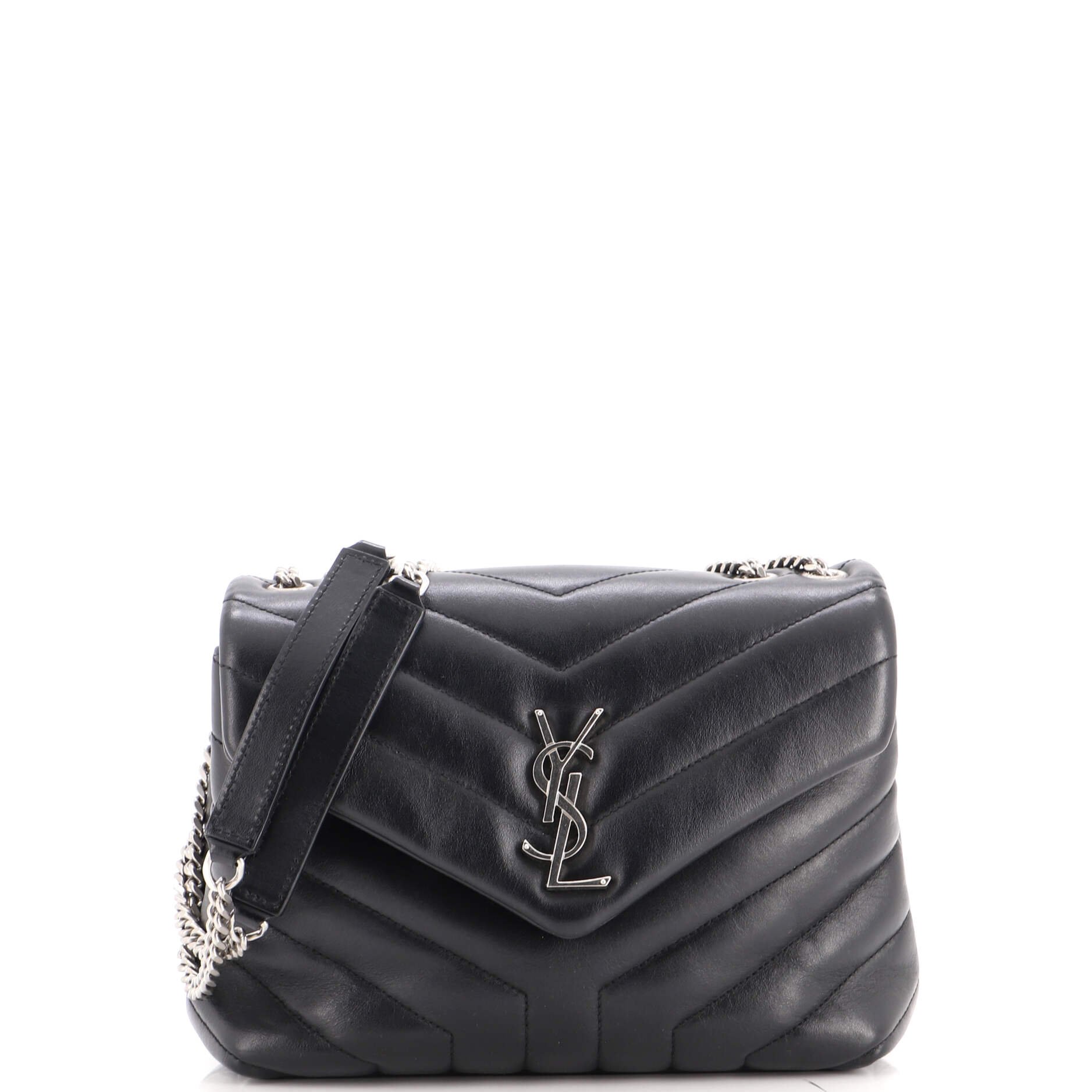 Loulou Shoulder Bag Matelasse Chevron Leather Small