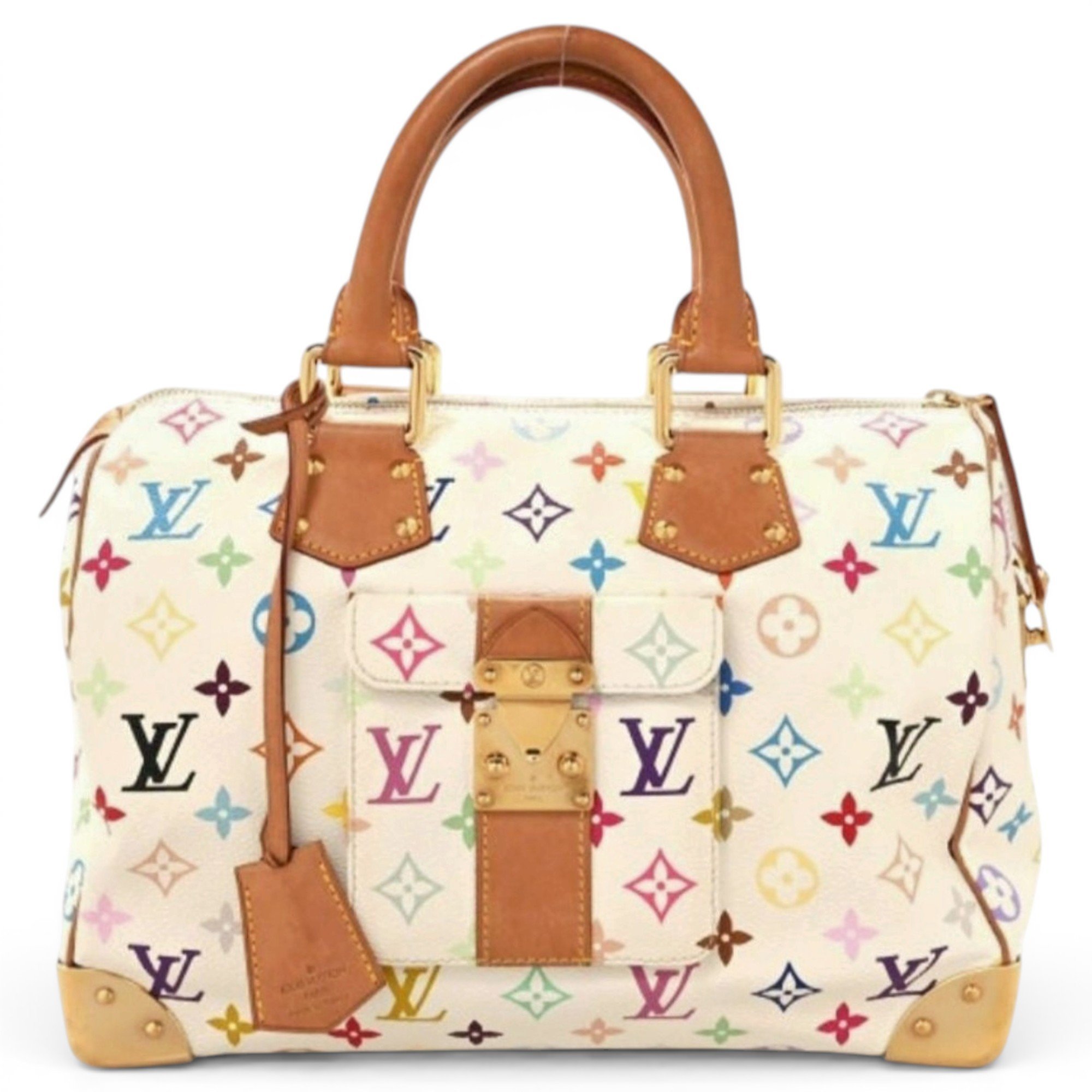Speedy leather handbag