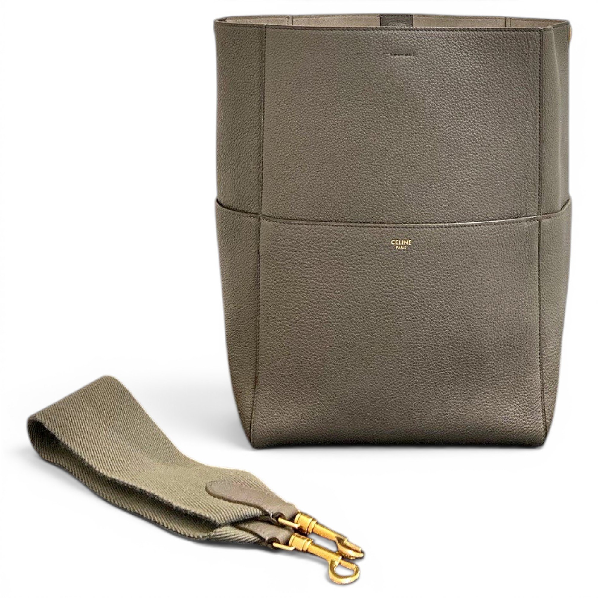 Celine Seau Sangle leather tote