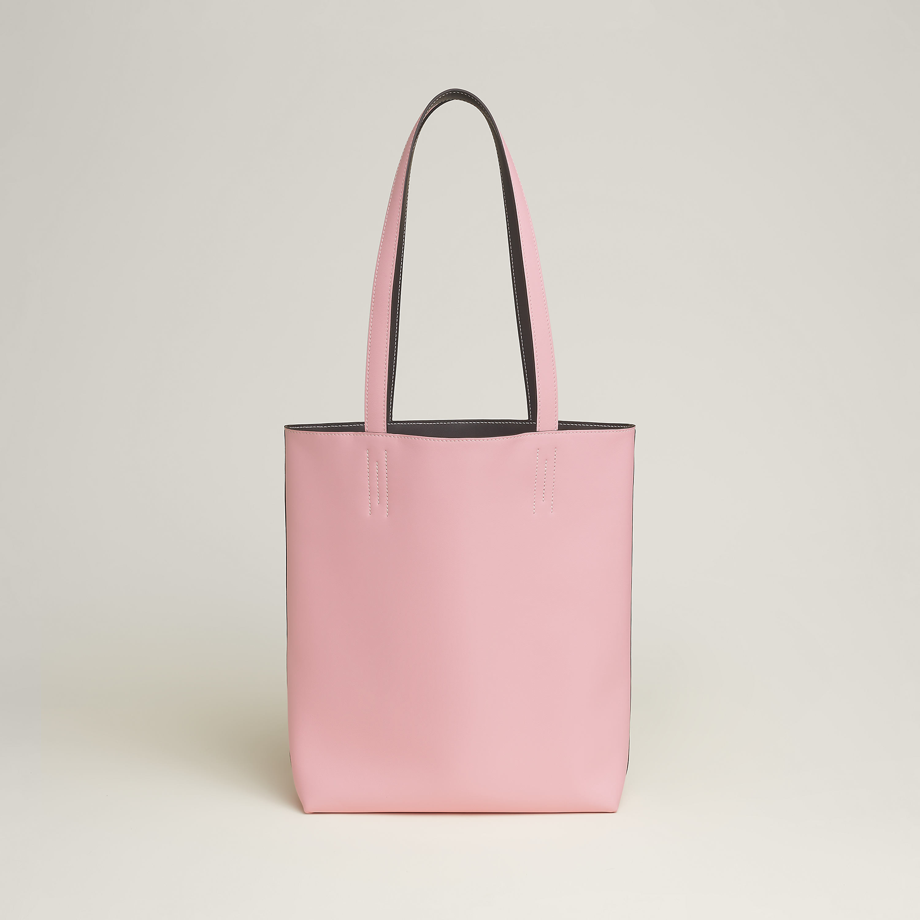 Hermès Neo Double Sens 35 bicolor bag Rose Sakura/Ébène Swift
