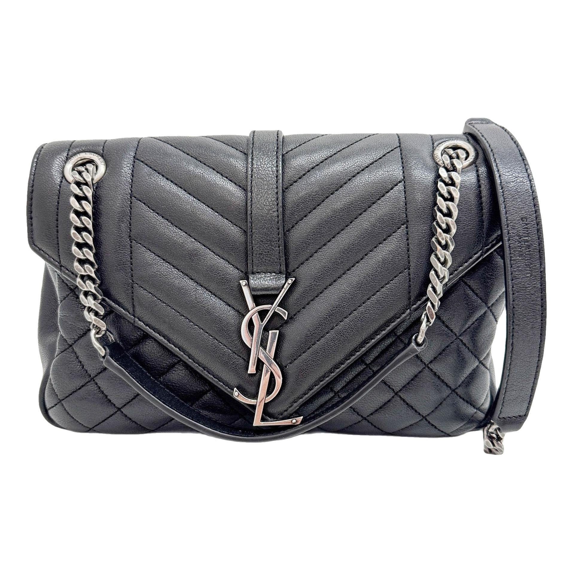Envelope leather handbag