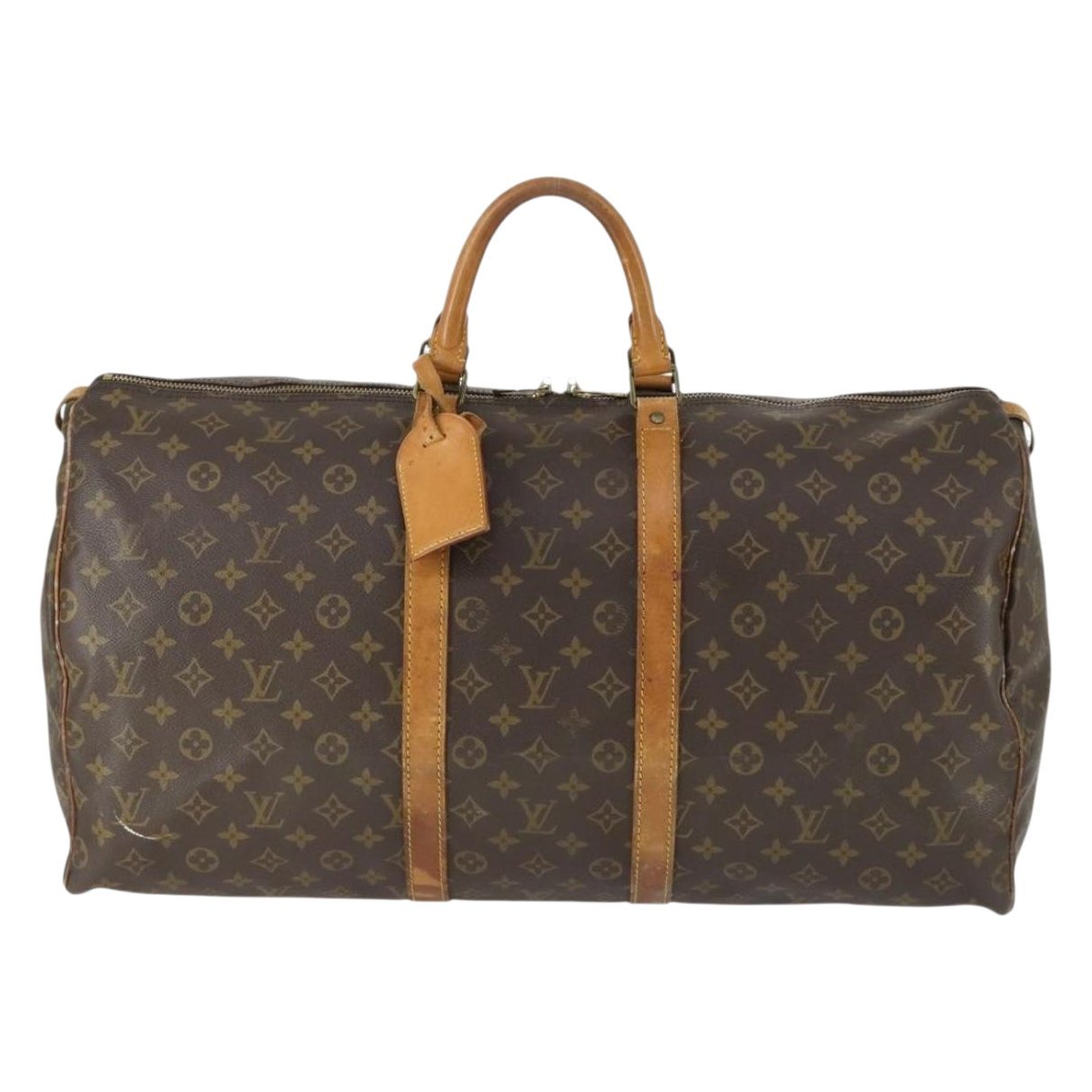 Keepall leather travel bag