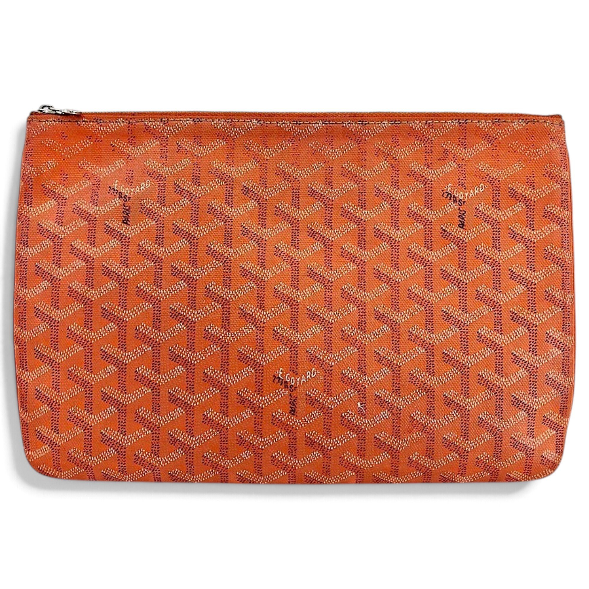 Sénat leather clutch bag